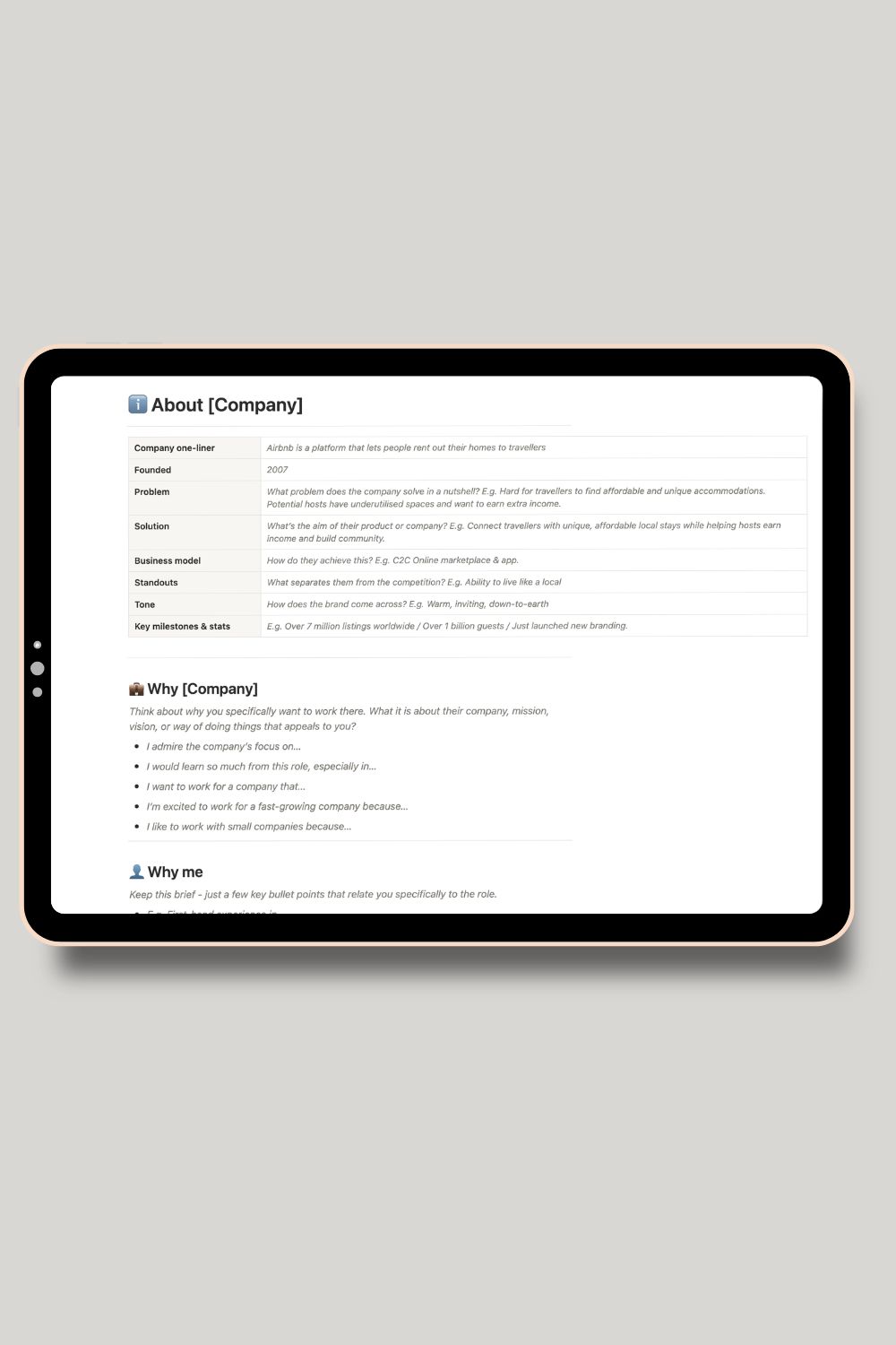 Why them and why me sections